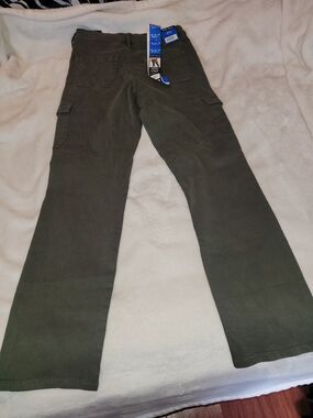 Olive High-Rise Cargo Pants
